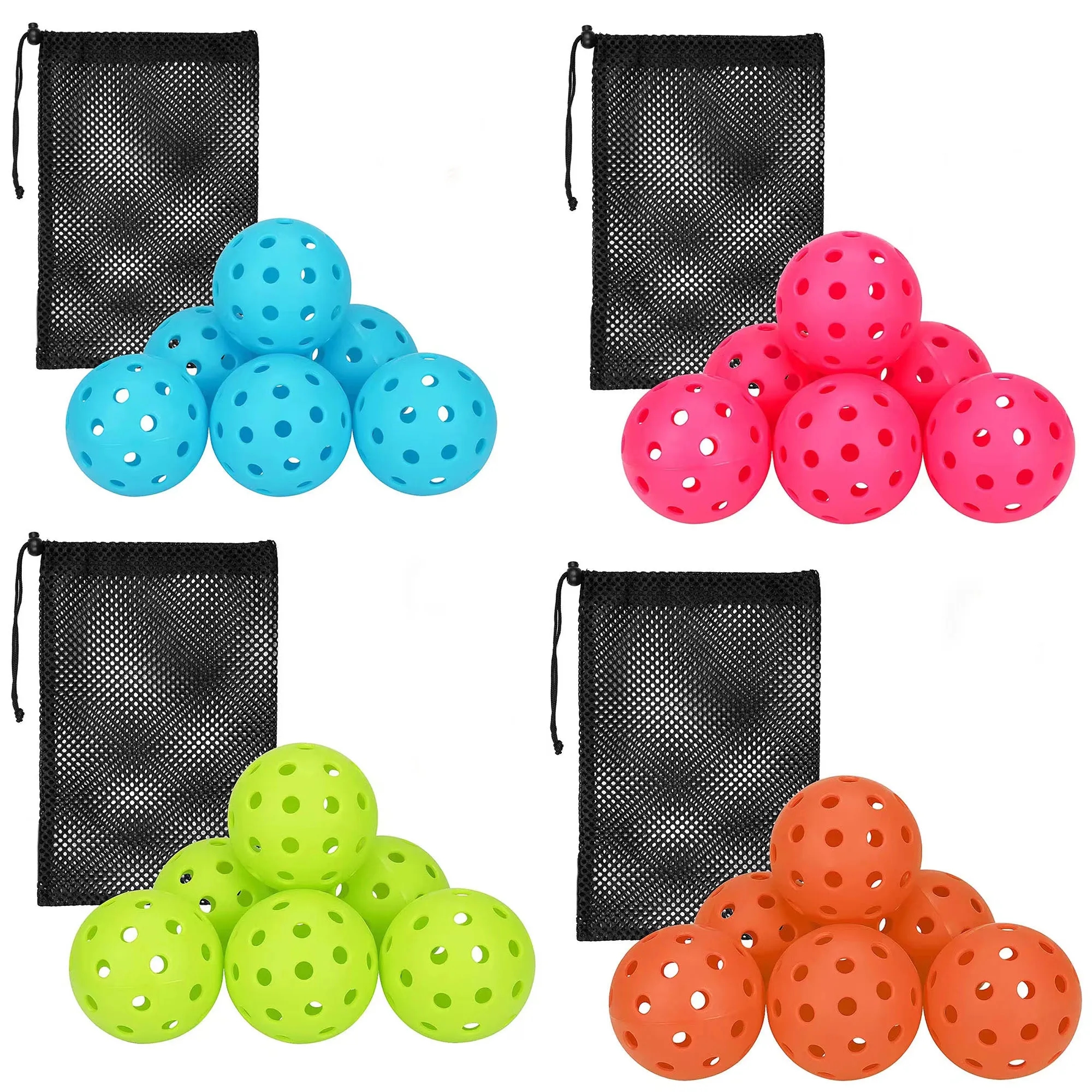 40 Holes Pickleballs - Grid 6 Pieces Set 2