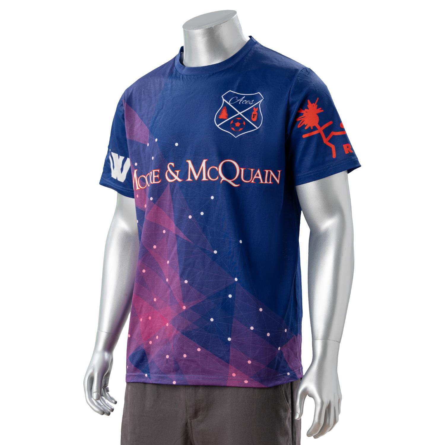100% Cotton Full Color Pigmented Digital Print Men's Short Sleeve T-Shirt - 5.3 oz 3