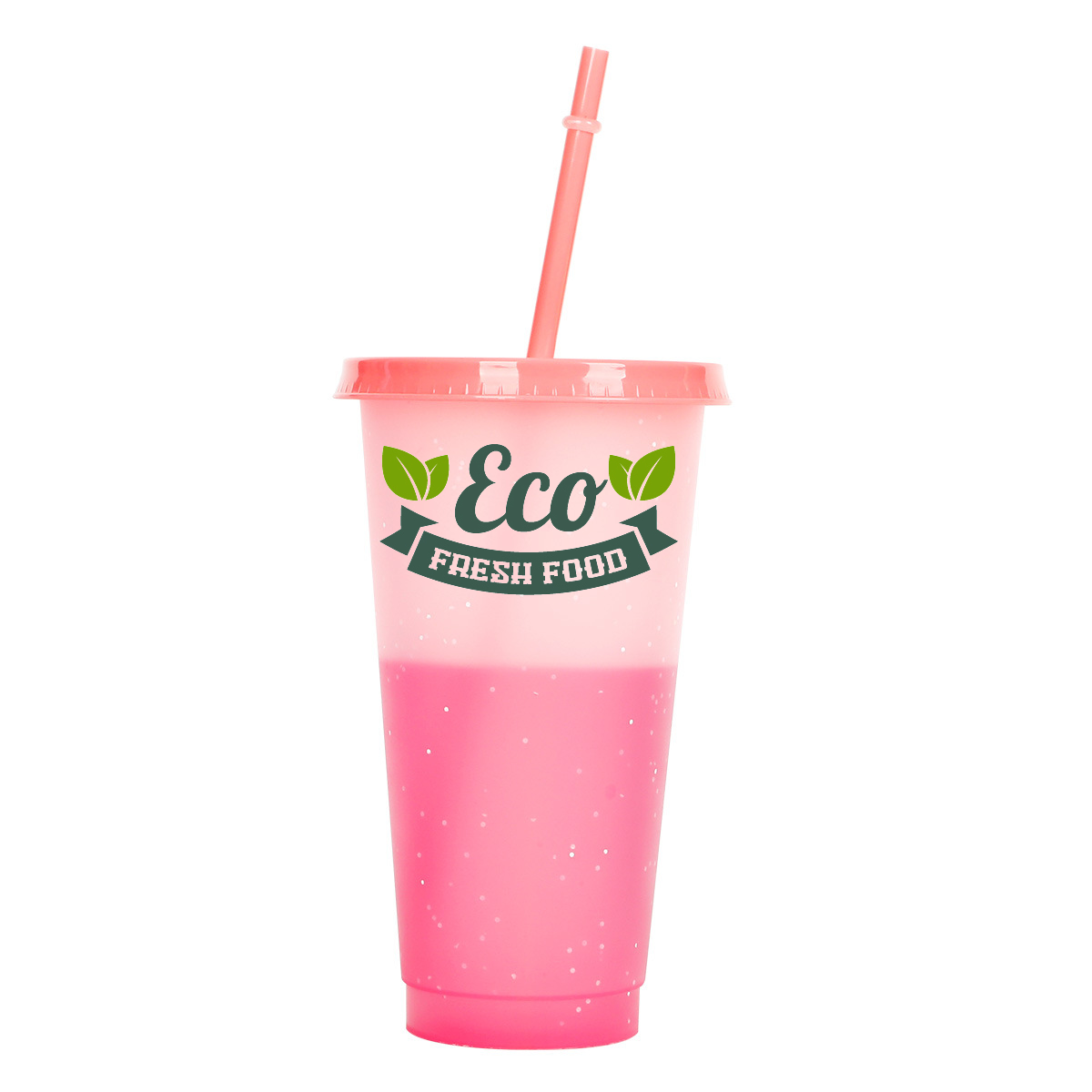 Straw Plastic Colour Changing Cup 3