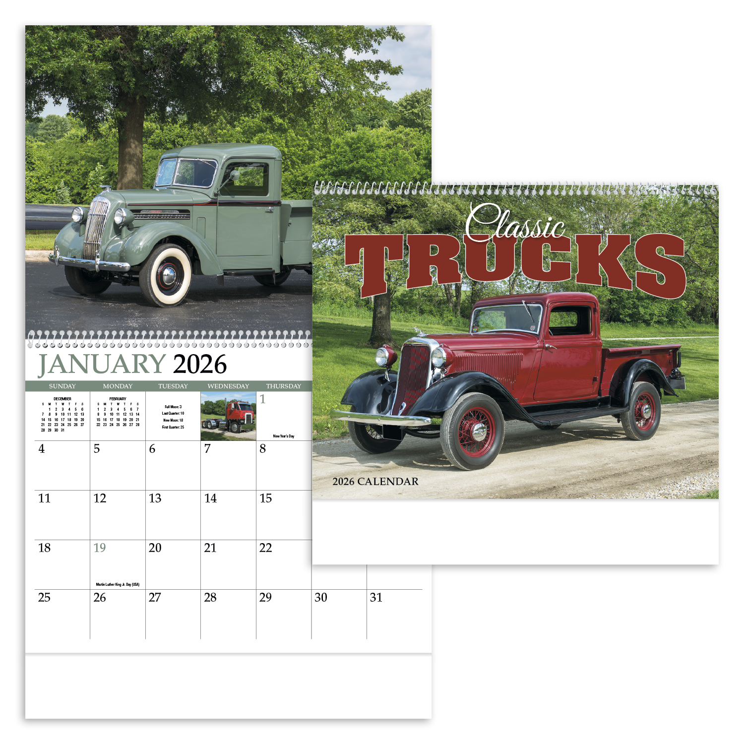HotLine® Products Classic Trucks Appointment Calendar - Spiral 7