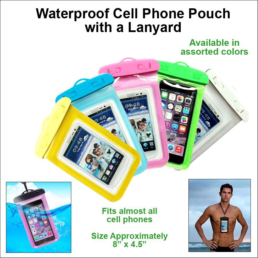 Waterproof Cell Phone Pouch with Lanyard 1