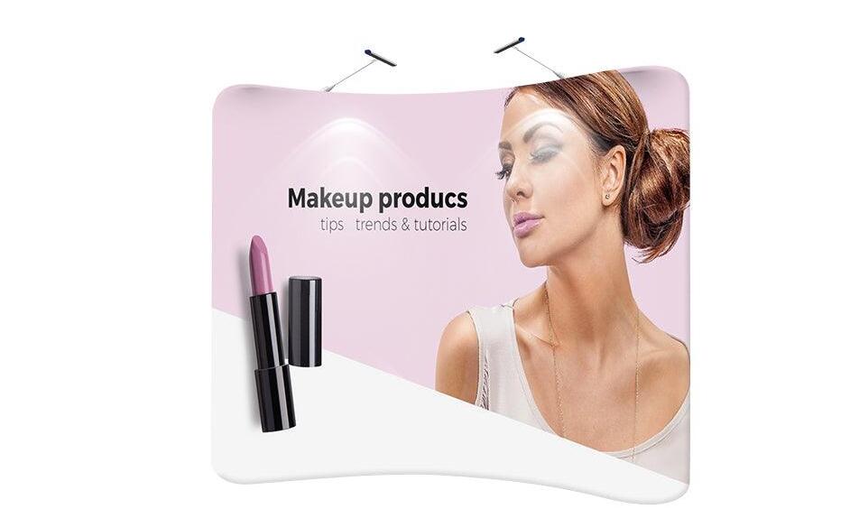 Premium 10' x7.5' Tube Curved Fabric Display Kit (Double-Sided)