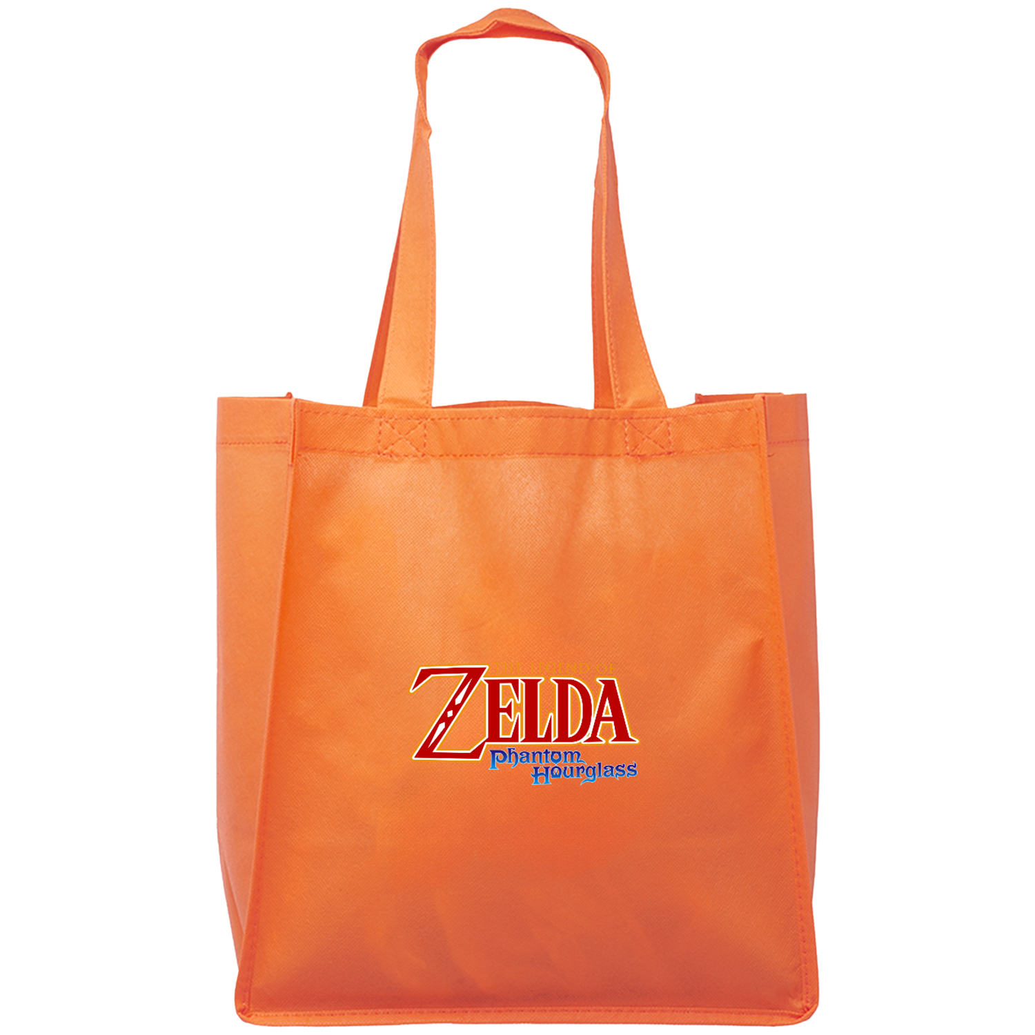 Discount Grocery Non Woven Tote Bag W/ Gusset USA Decorated (12" X 12.75" X 8") 4