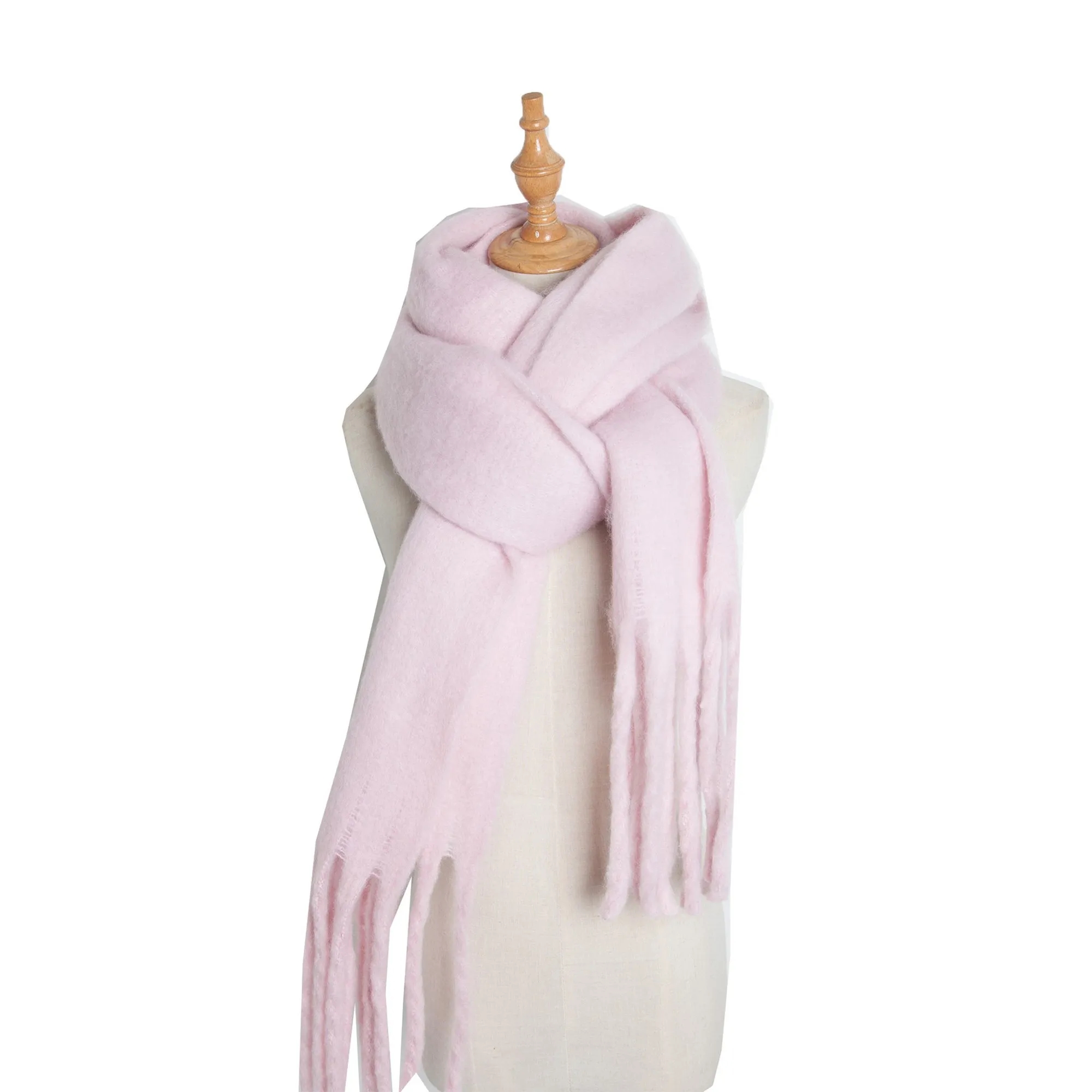 Polyester Long Fringe Thick Scarf Shawl 6