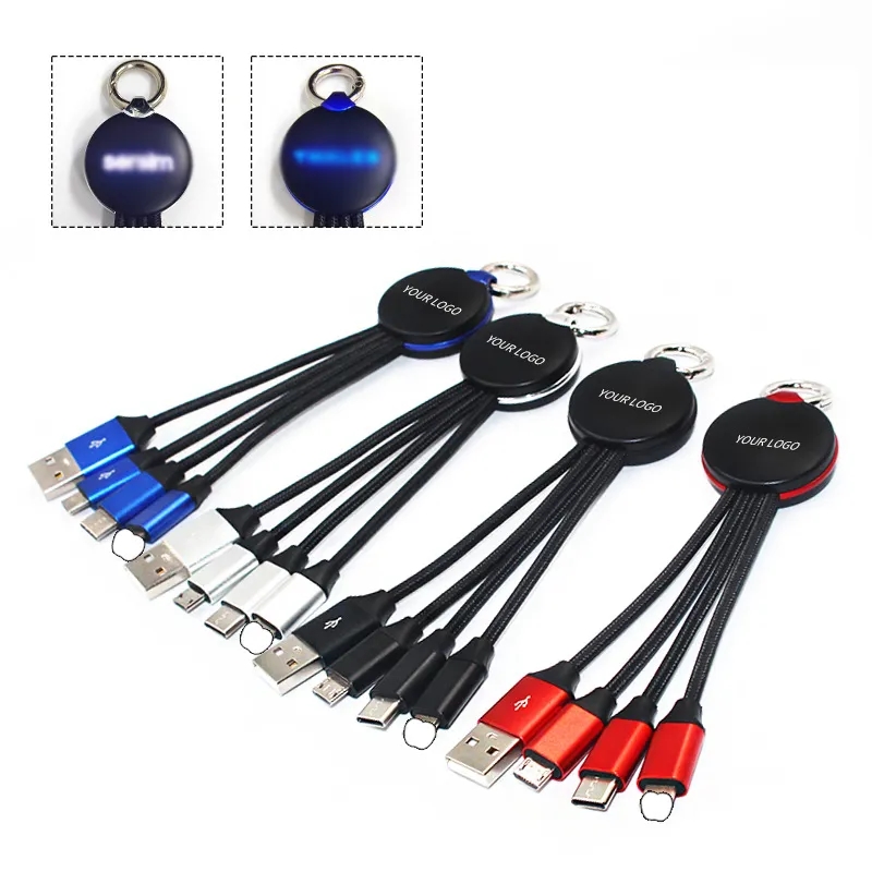 Multicharging 4 in 1 USB LED Cable With Lighting Logo 5