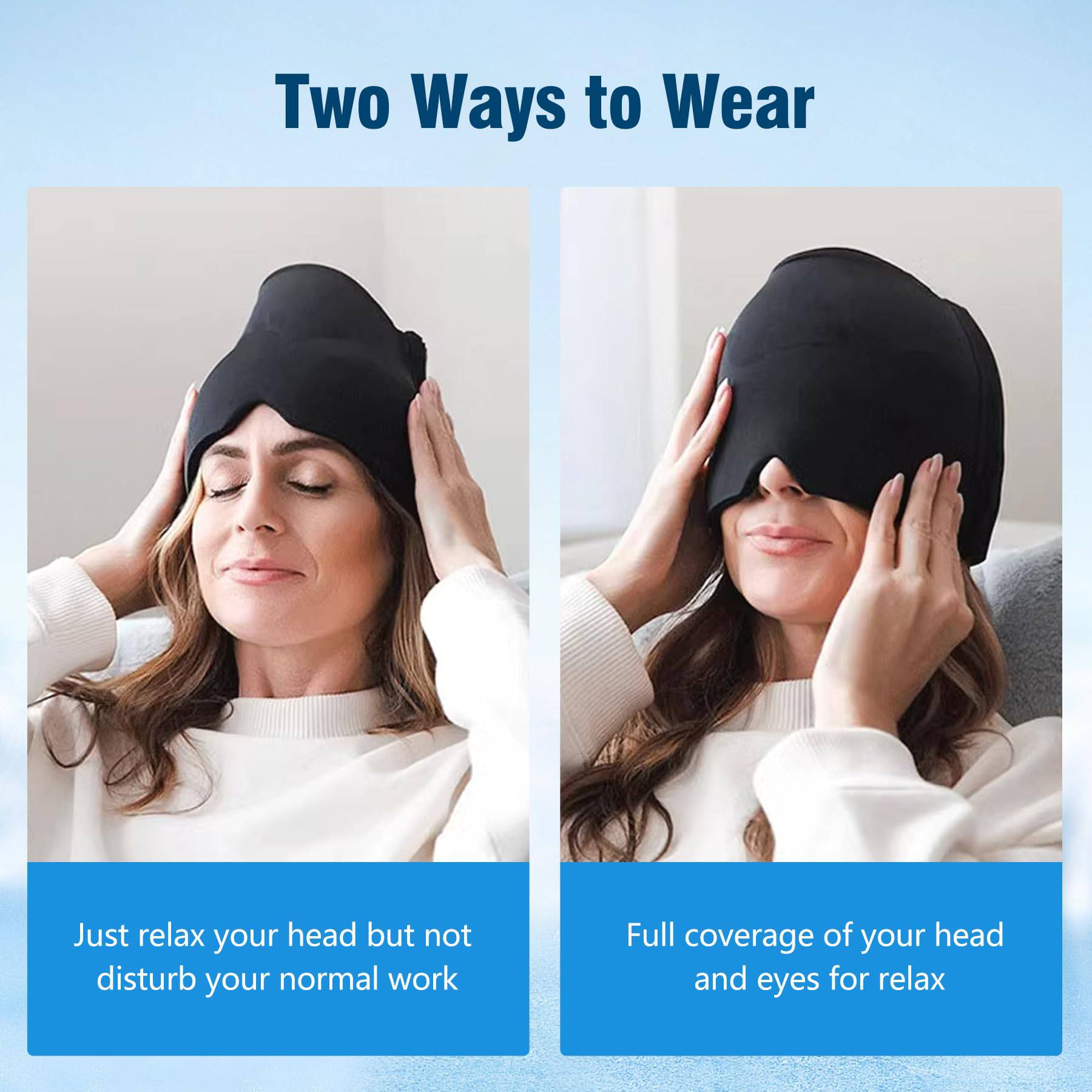 Solid Gel Ice Hot Compress Dual-Use Hood 3