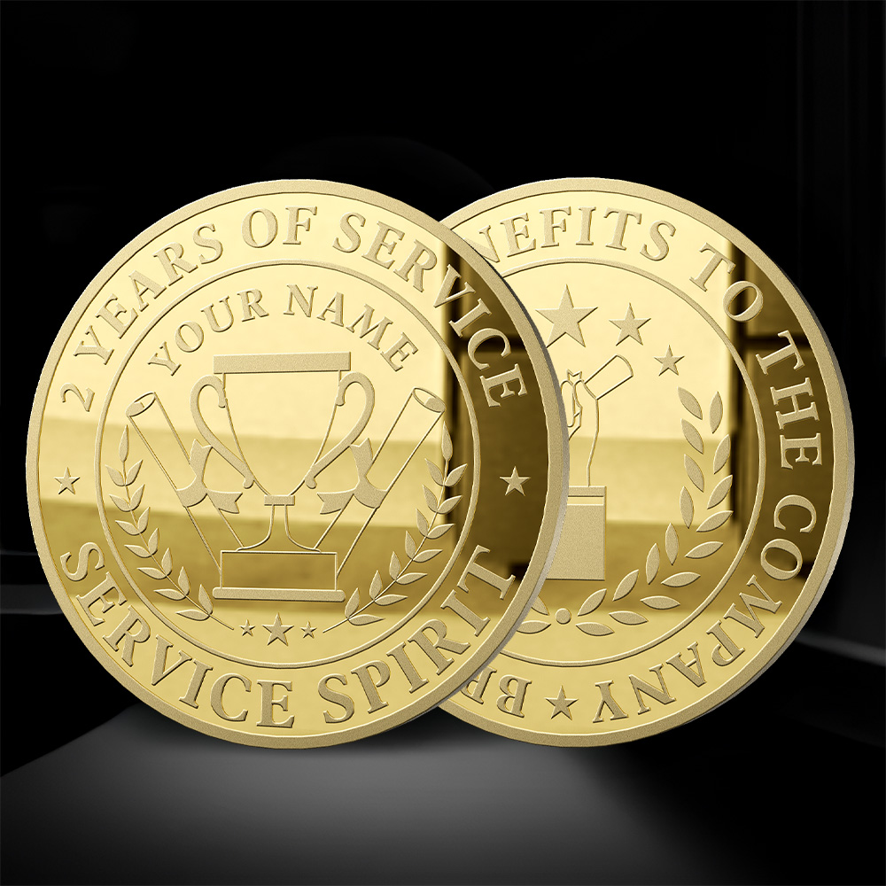 Custom 2D Die Struck Mint Coins 2.25" 6