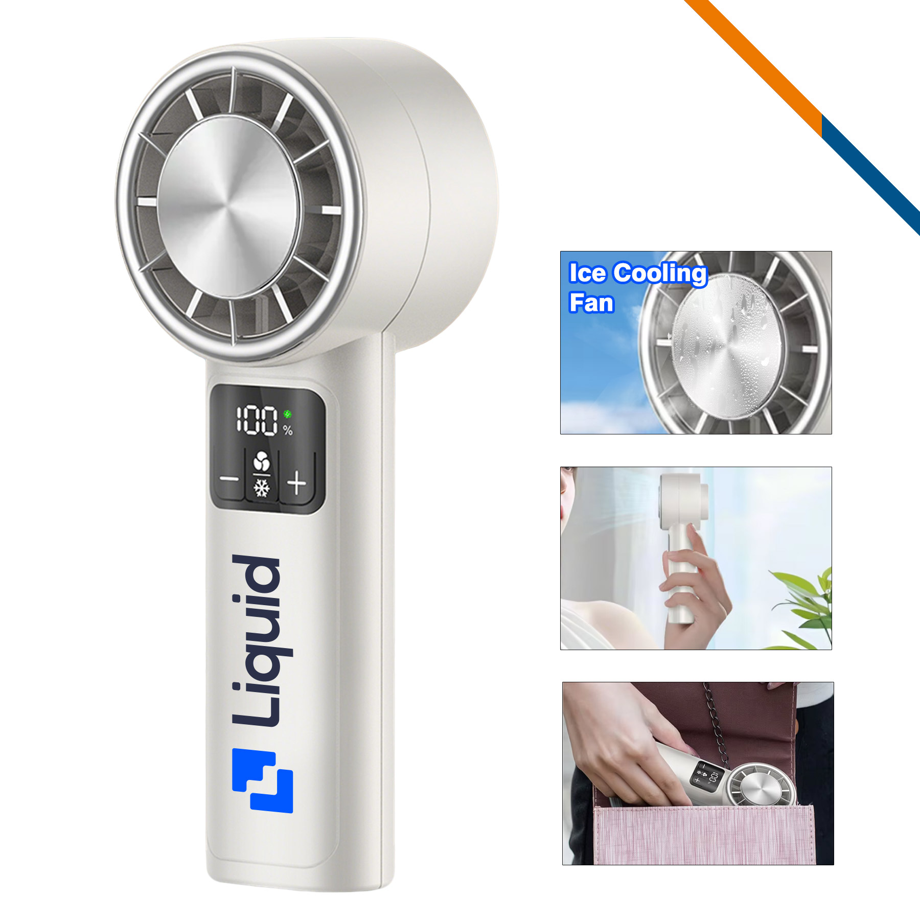Ervin Mini Ice Cooling Handheld Fan 4
