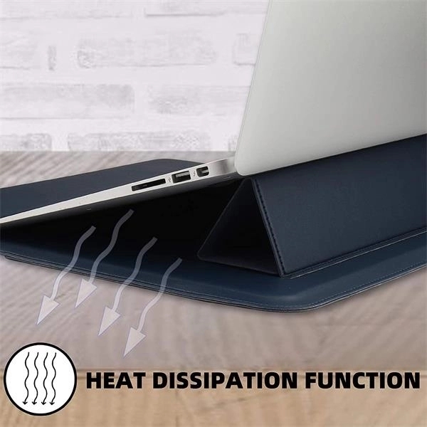 Laptop Sleeve Case PU Leather With Stand Function 5