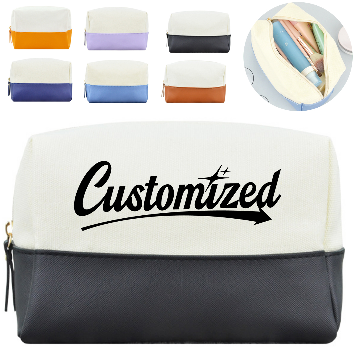 Travel Cosmetic Toiletry Bag Coin Purse Custom Pouch 13