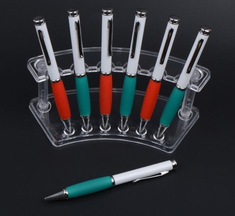 Hefty Stylus Metal Ballpoint with Colored Rubber Grip 2