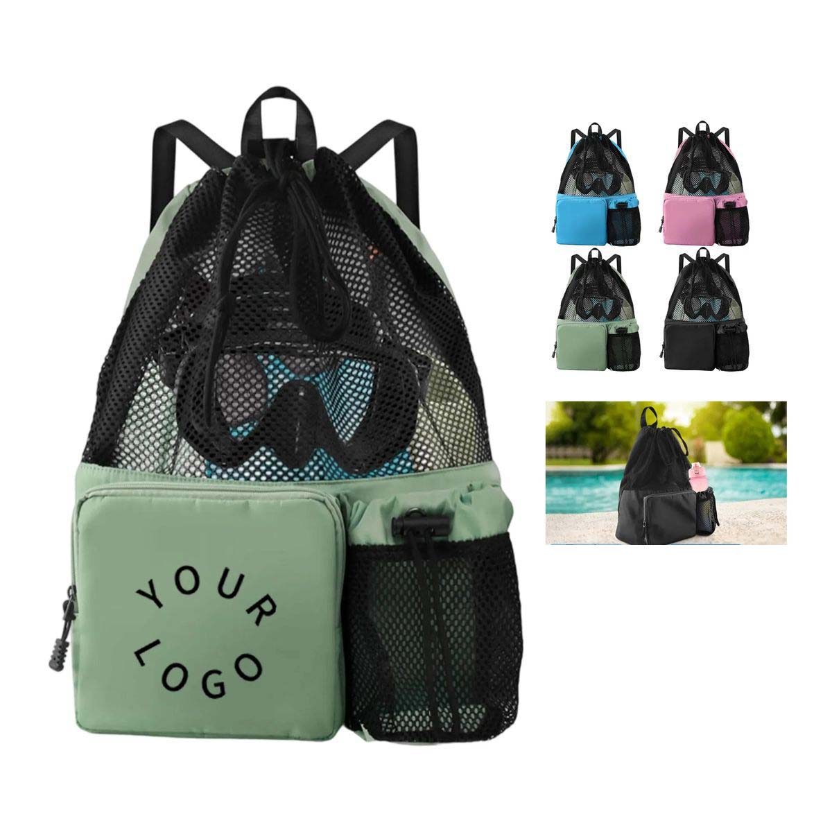 Breathable Strap Drawstring Backpack for Travel 5