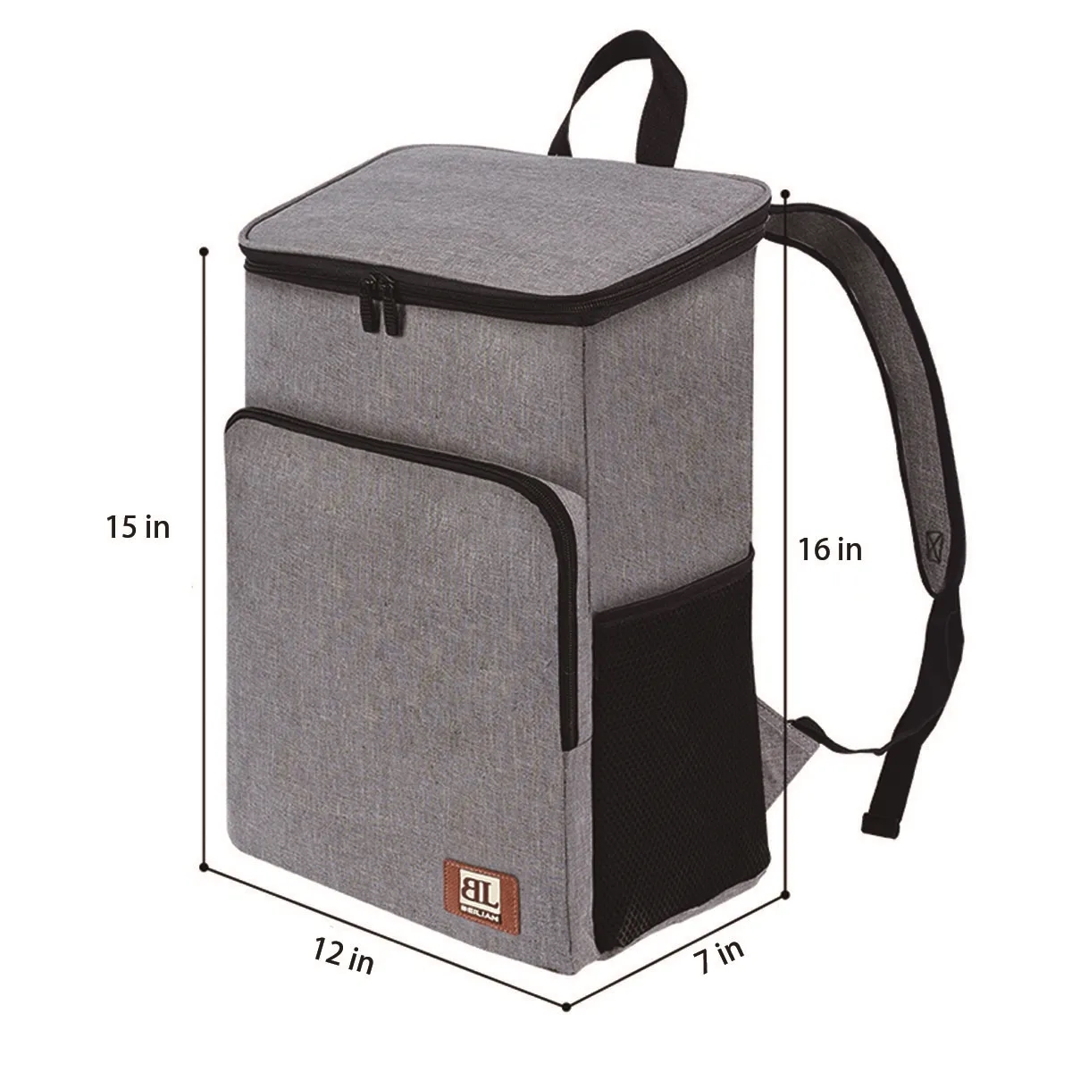 Double Deck Durable Picnic Cooler Bag Leakproof Lunch Box 5
