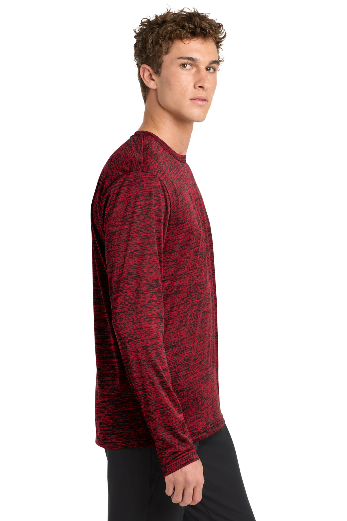 Sport-Tek PosiCharge Long Sleeve Electric Heather Tee. ST390LS 6