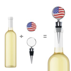 Custom Full Imprint Big Round Medal Wine Stopper 3