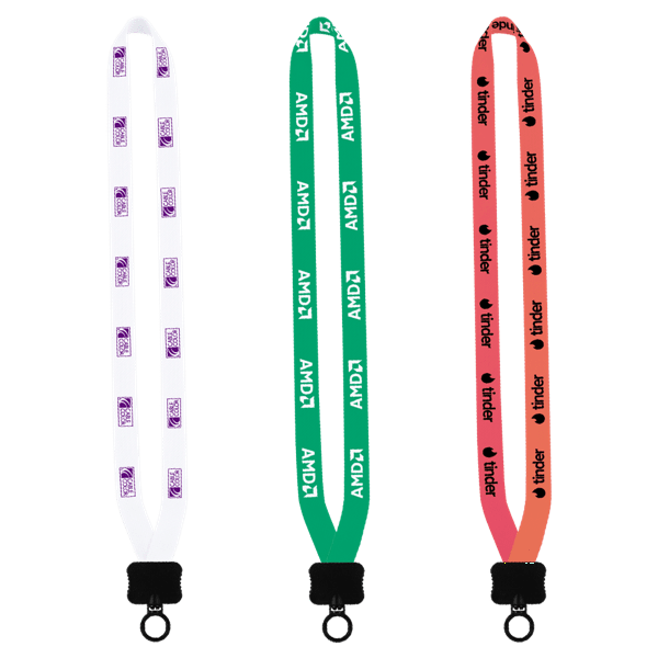 5/8" Tubular Lanyard with Plastic Clamshell & O-Ring 2