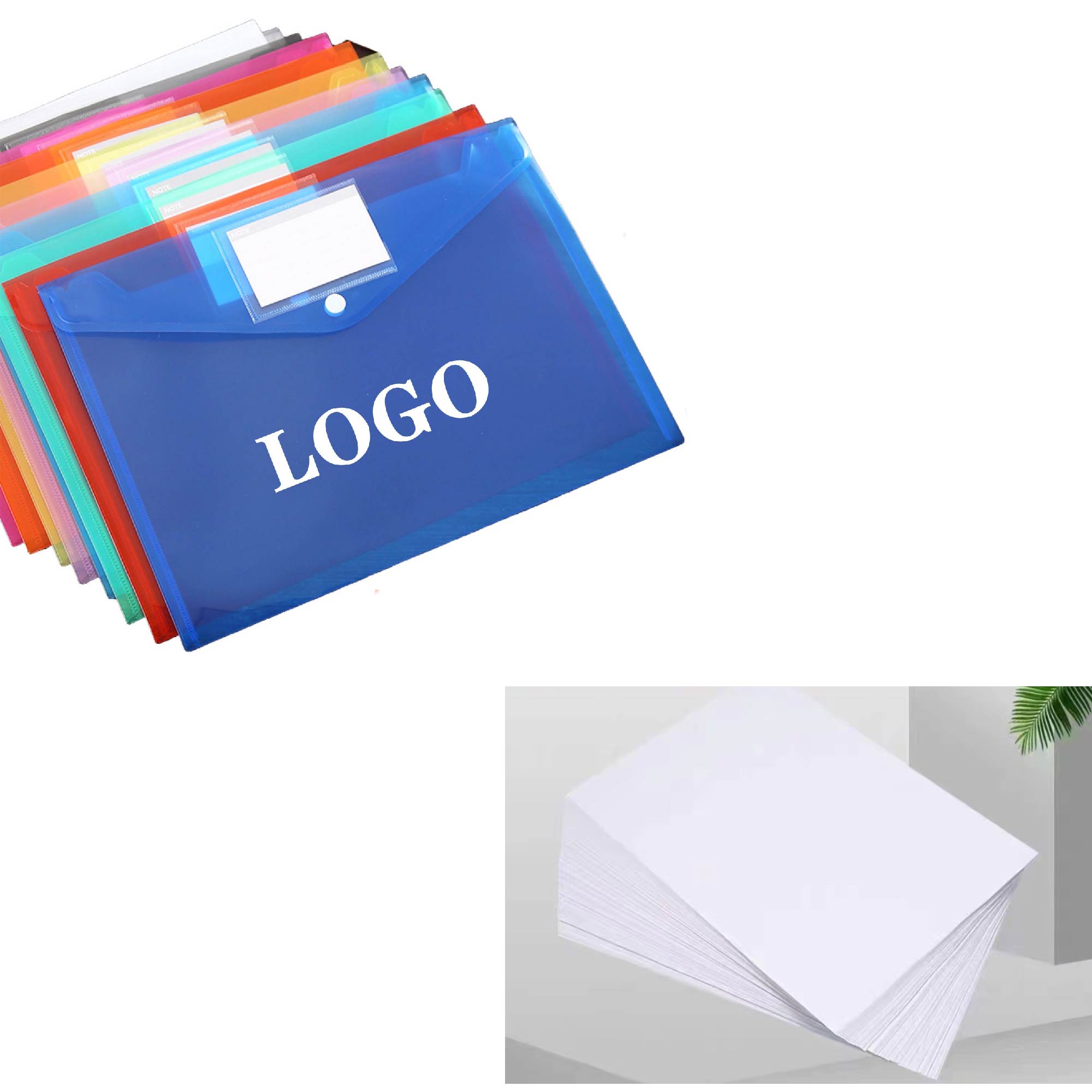 MOQ 20 pcs A4 Transparent Envelope 2