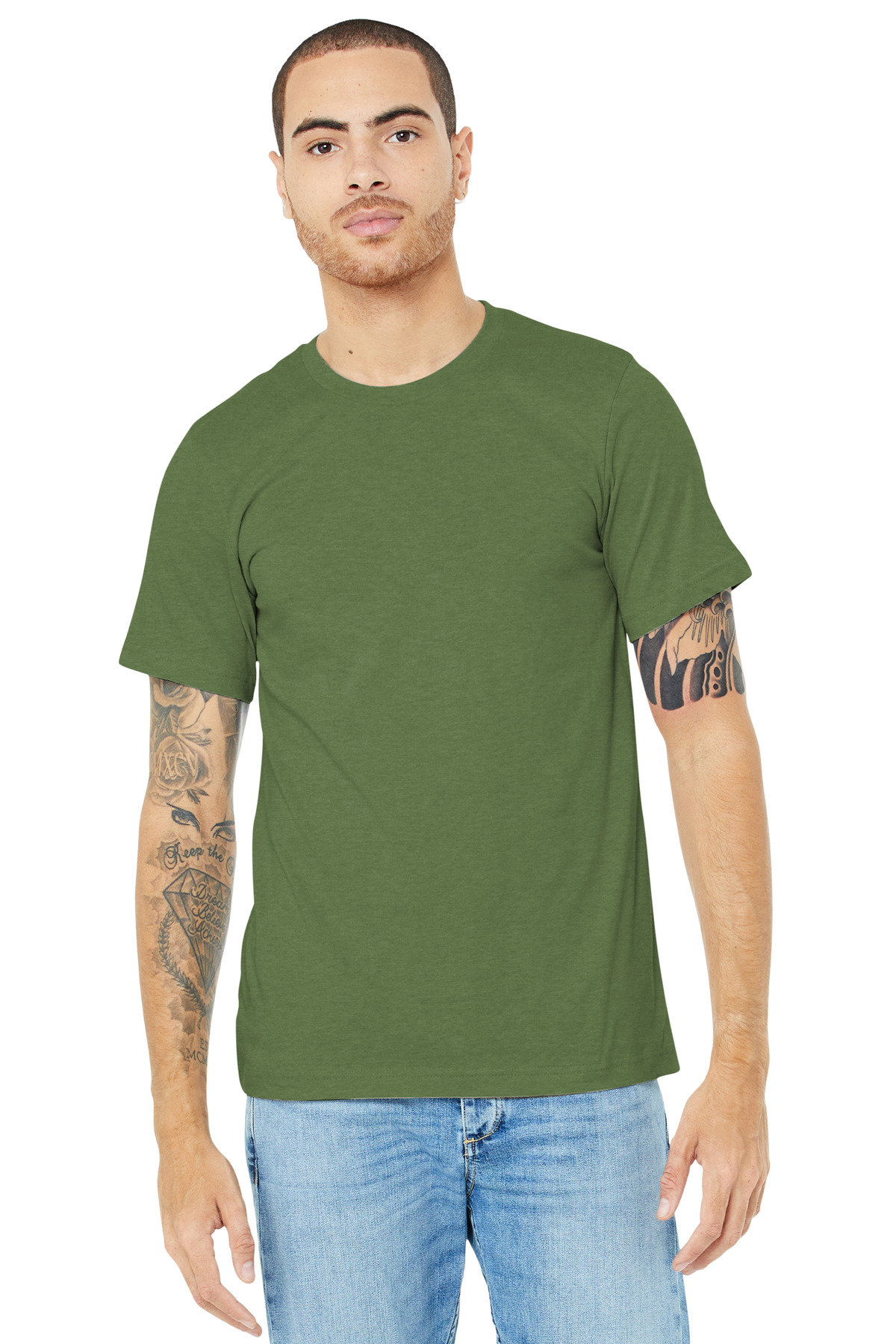 BELLA+CANVAS Unisex Heather CVC Short Sleeve Tee. BC3001CVC 465