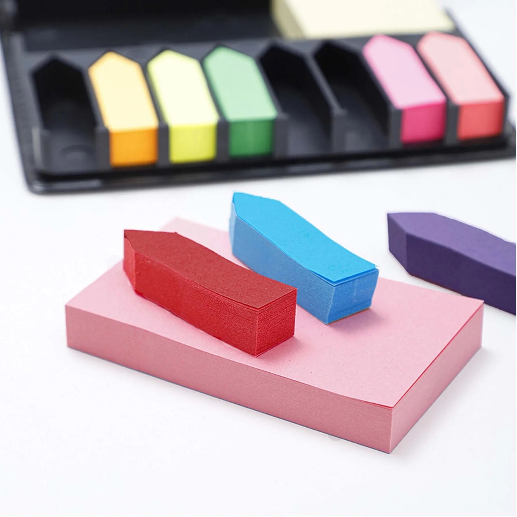 Leather Cover Multi-Color Assortment Sticky Note W/ Calendar 6