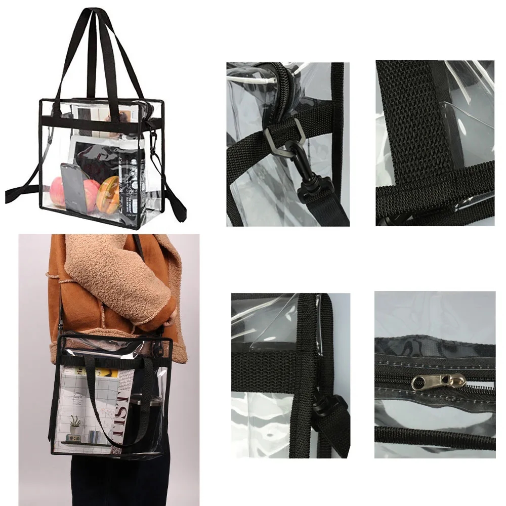 PVC Clear Tote Bag With Removable Strap 3