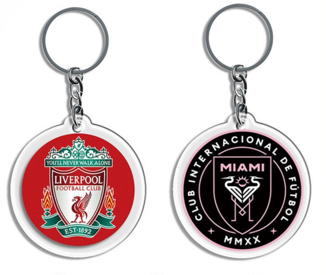 Custom Metal Ring Round Keychains 2