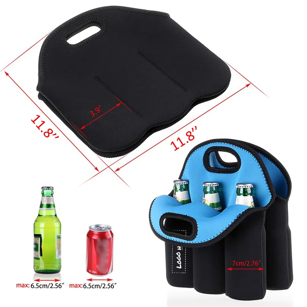 Insulated Neoprene Wine Carrier Tote Bag 4