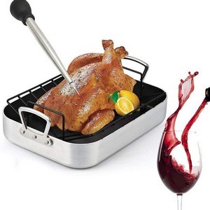 Stainless Steel Turkey Baster Set, custom kitchen gadget with logo imprint 14