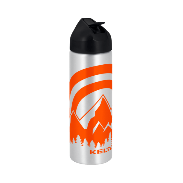 EasyFlow Recycled Aluminum Bottle w Straw Lid, custom water bottle with logo imprint 45