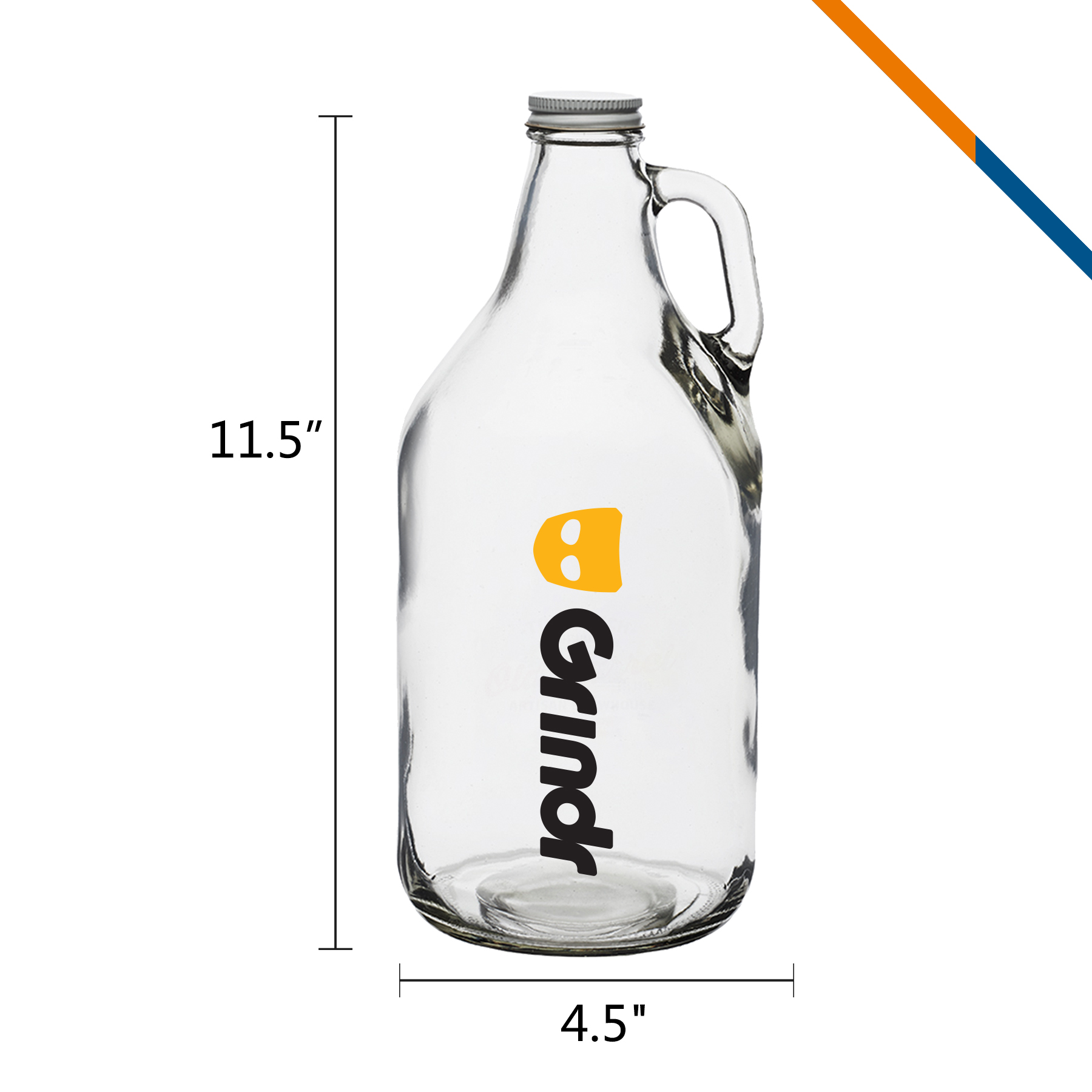 Olin Clear Glass Beer Growlers 4