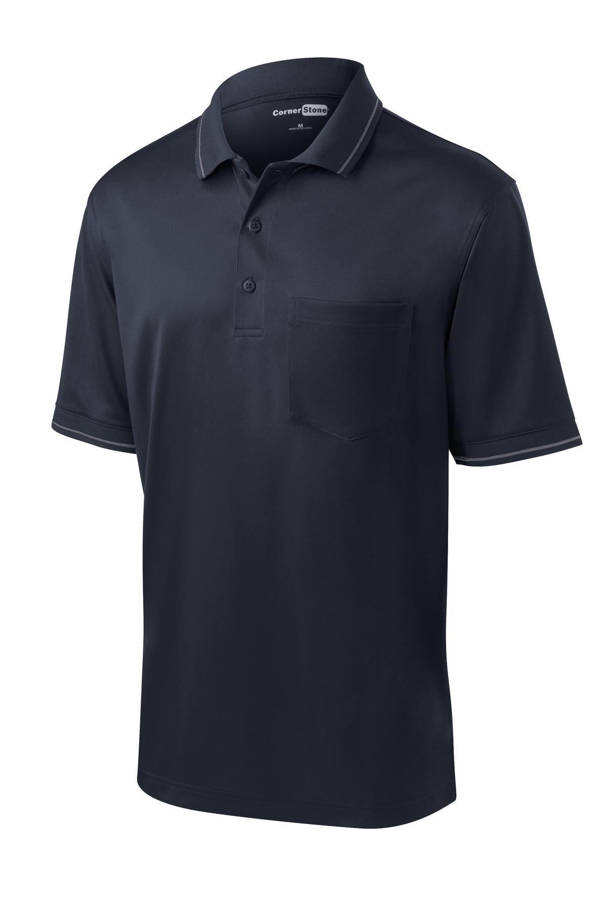 CornerStone Select Snag-Proof Tipped Pocket Polo. CS415 14