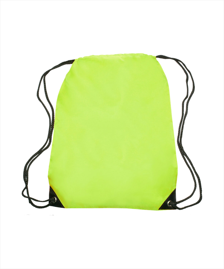 Union Printed - Black Trim Drawstring Bags 14