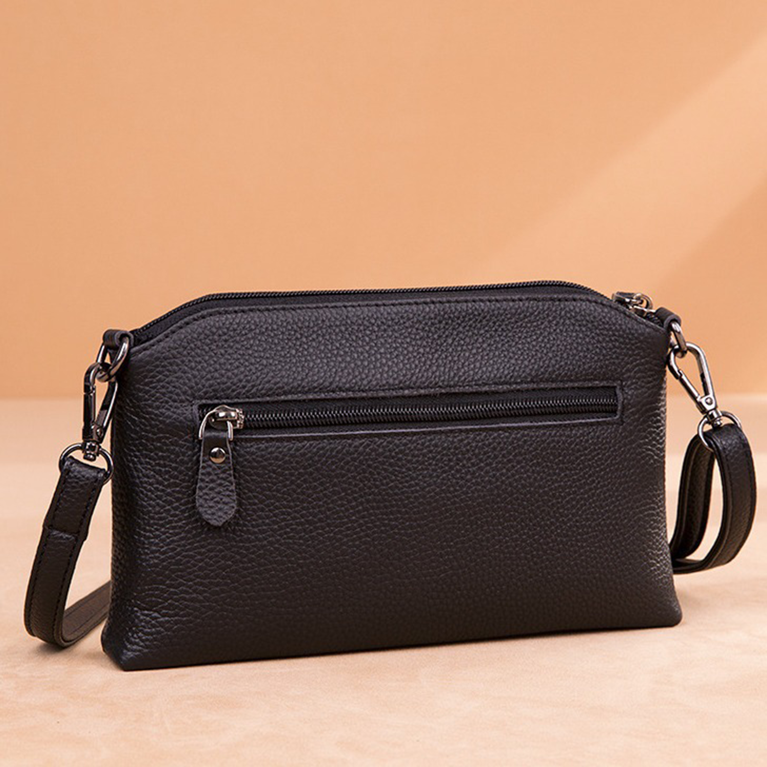 Small Genuine Leather Wristlet Clutch Wallet 8