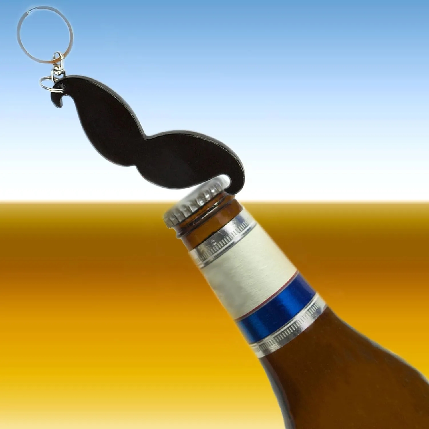 Mustache Key Chain / Bottle Opener 6