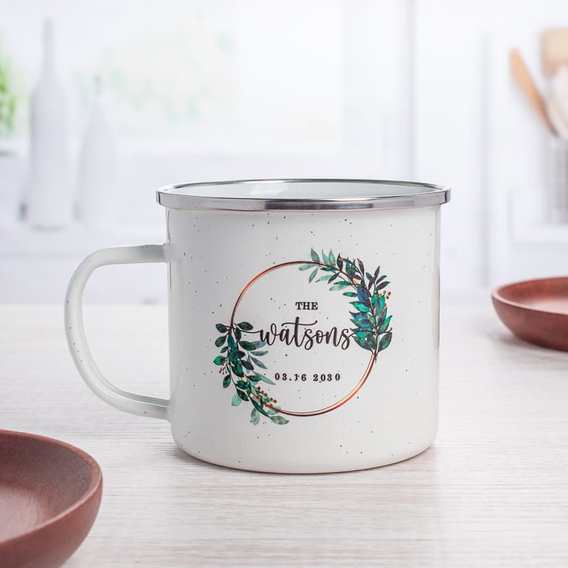 16 Oz Custom Campfire Metal Mug 6