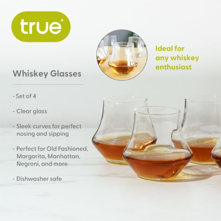 True® Whiskey Glass, set of 4 2
