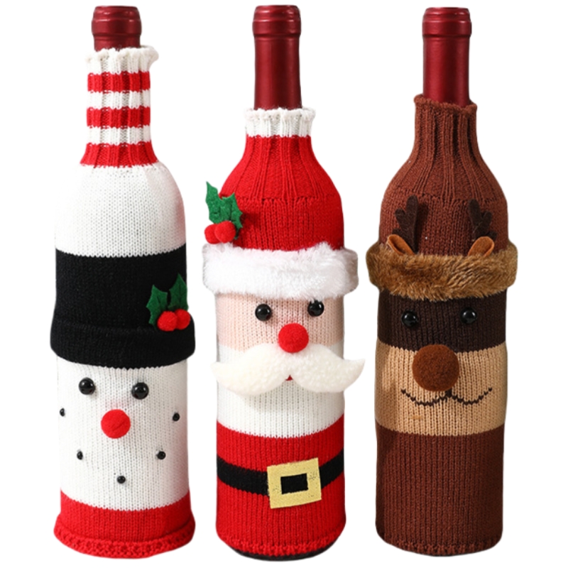 Christmas Wine Bottle Cover 2