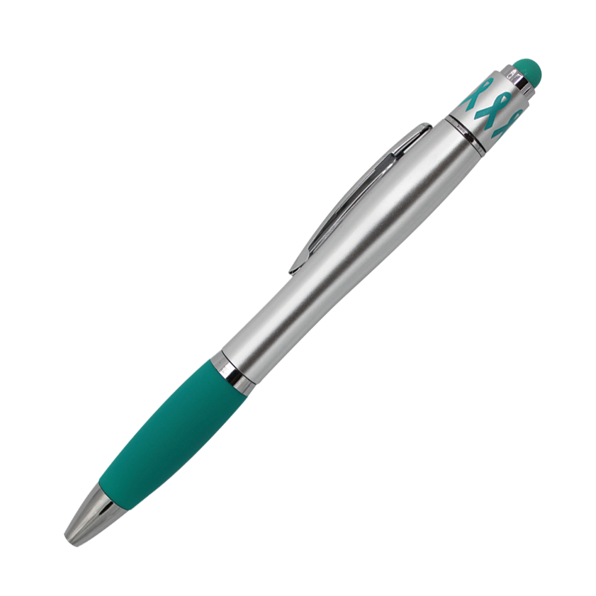 Ribbon Spin Top Pen with Stylus 8
