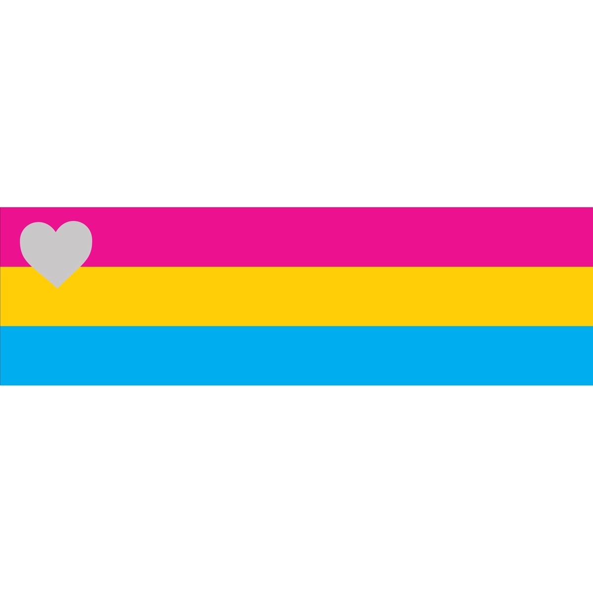 Panromantic Window Decals 3" x 10" 2