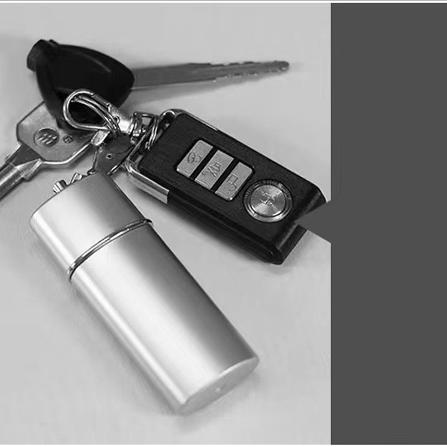 Portable Anti-scald Mini Travel Metal Ashtray w/ Keychain 11