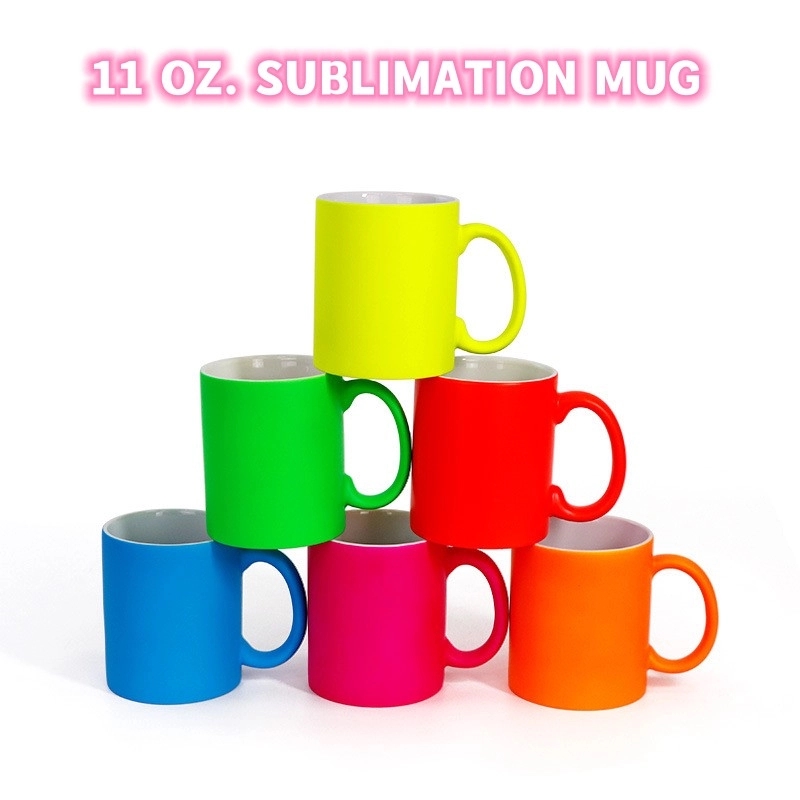 Fluorescence Coffee Mug 11 oz Ceramic Sublimated Cups 8