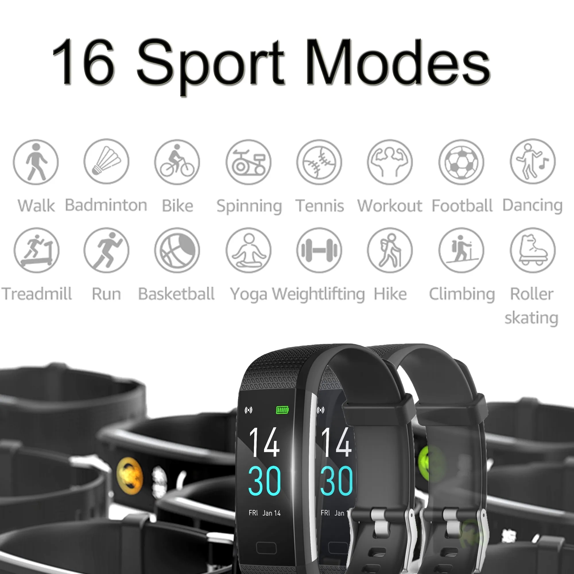 Fitness Tracker Smart Watch 7