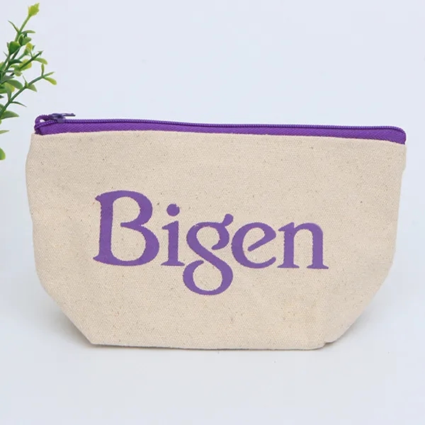 Canvas Cotton Bag With Colored Zipper 4