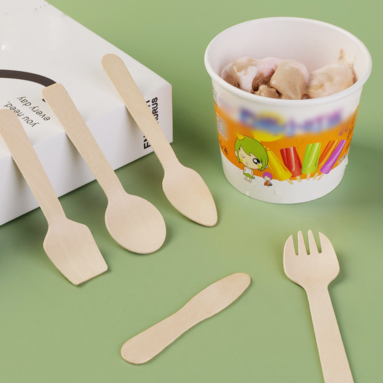 Disposable Mini Wooden Spoon 2