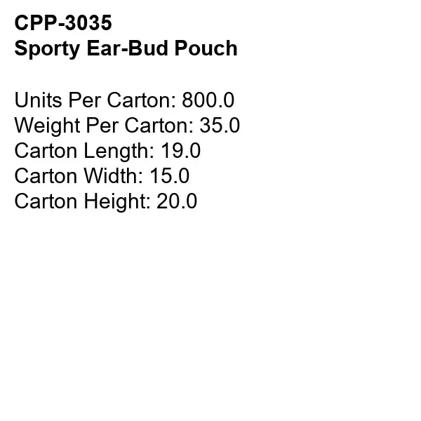 Sporty Ear-Bud Pouch 16