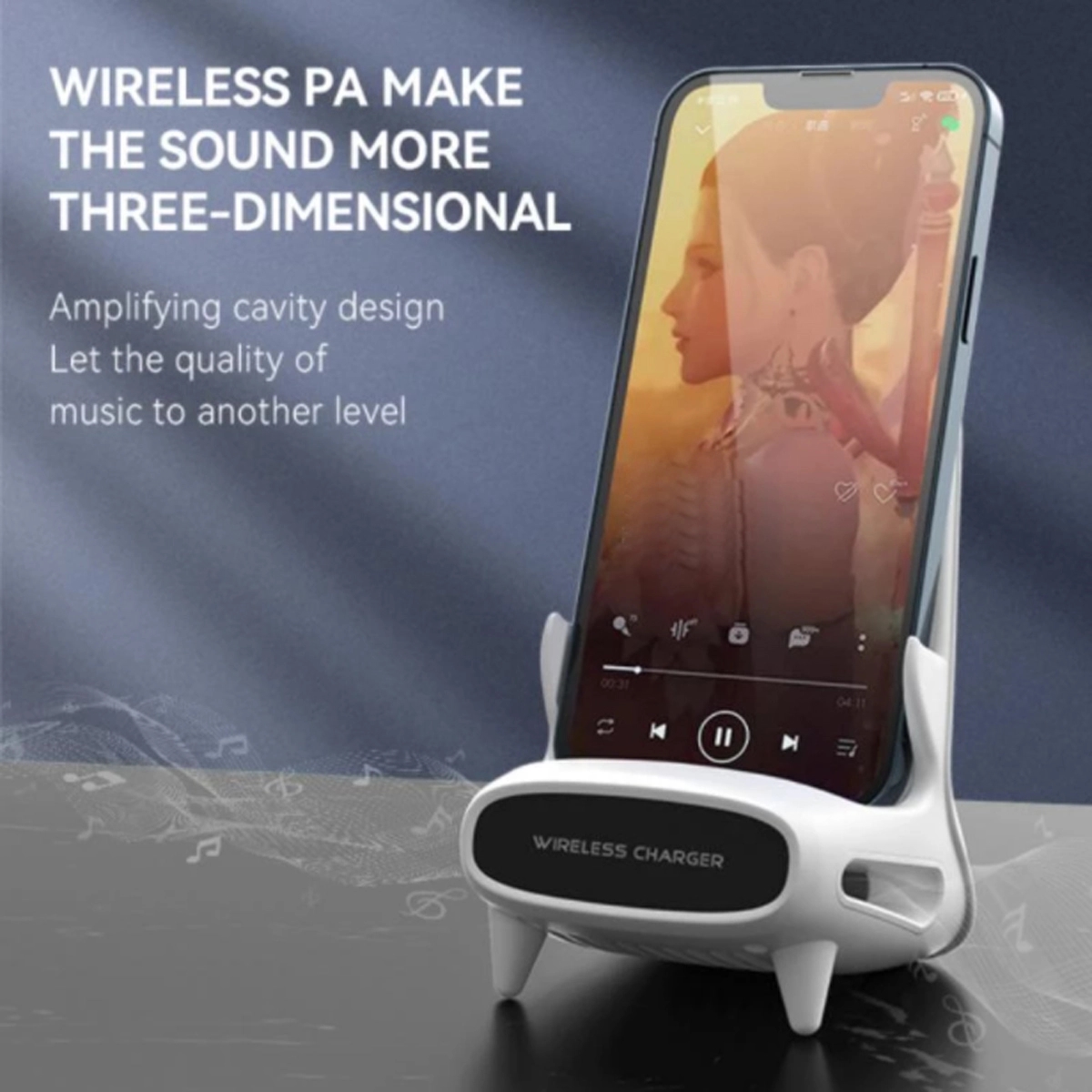 Wireless Charger Desk Mobile Phone Holder 5