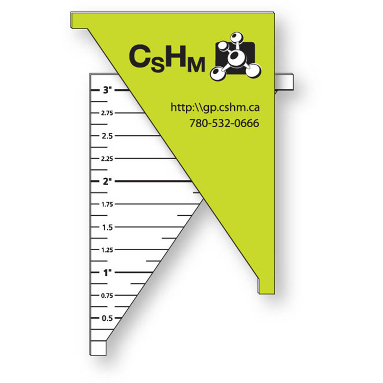 Custom Shaped Plastic Items .040 White Matte Styrene, 36 Sq/In, Spot Colours