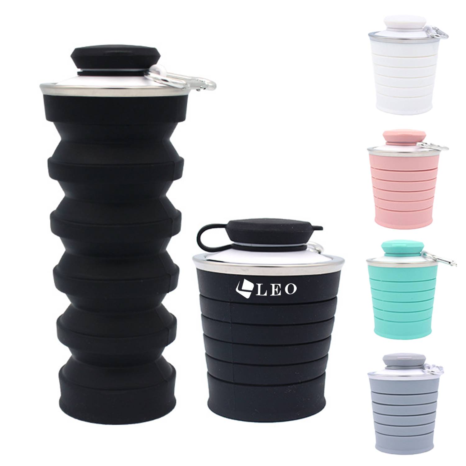 17oz Silicone Portable Collapsible Water Bottle 13