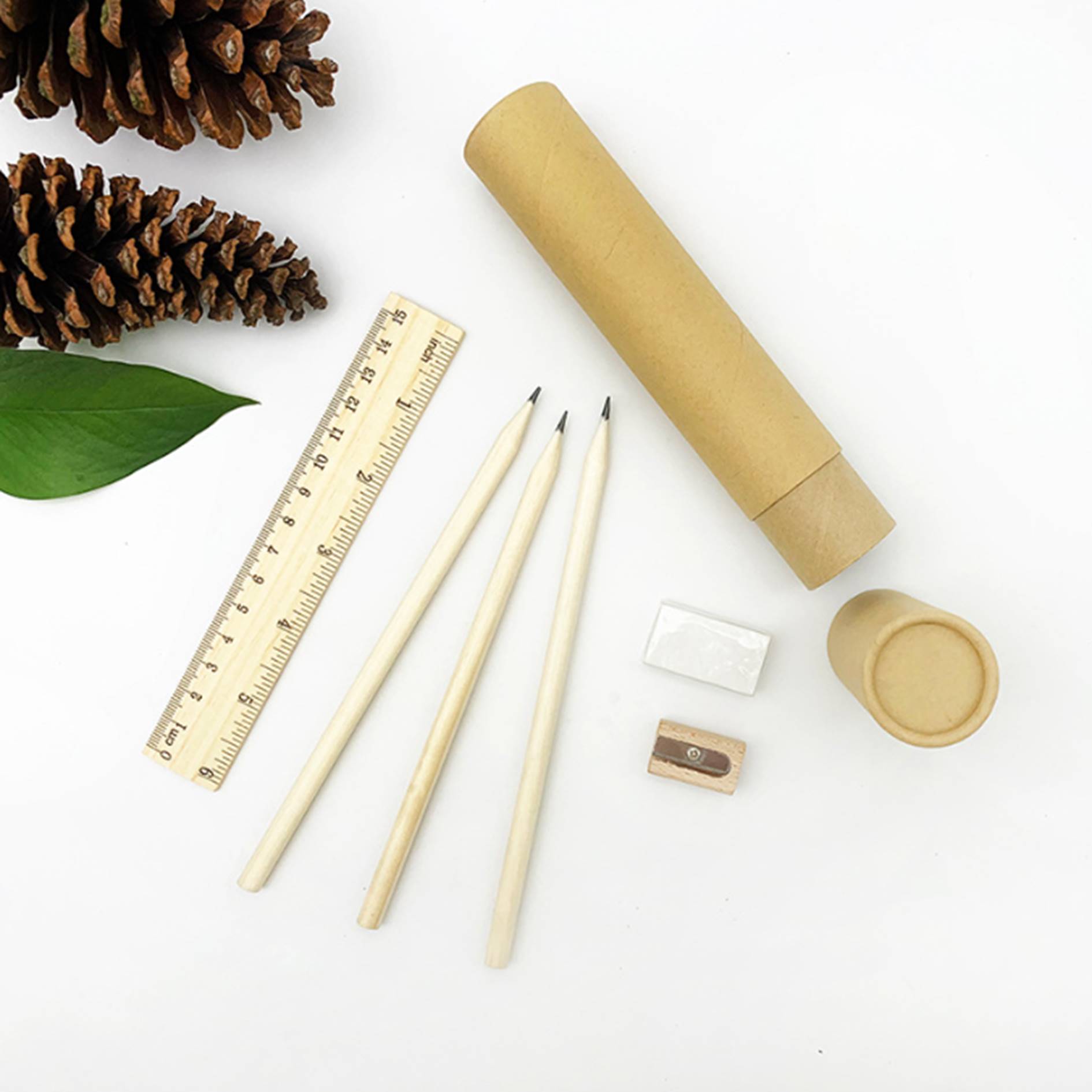 Wooden Pencil Stationery Set 1