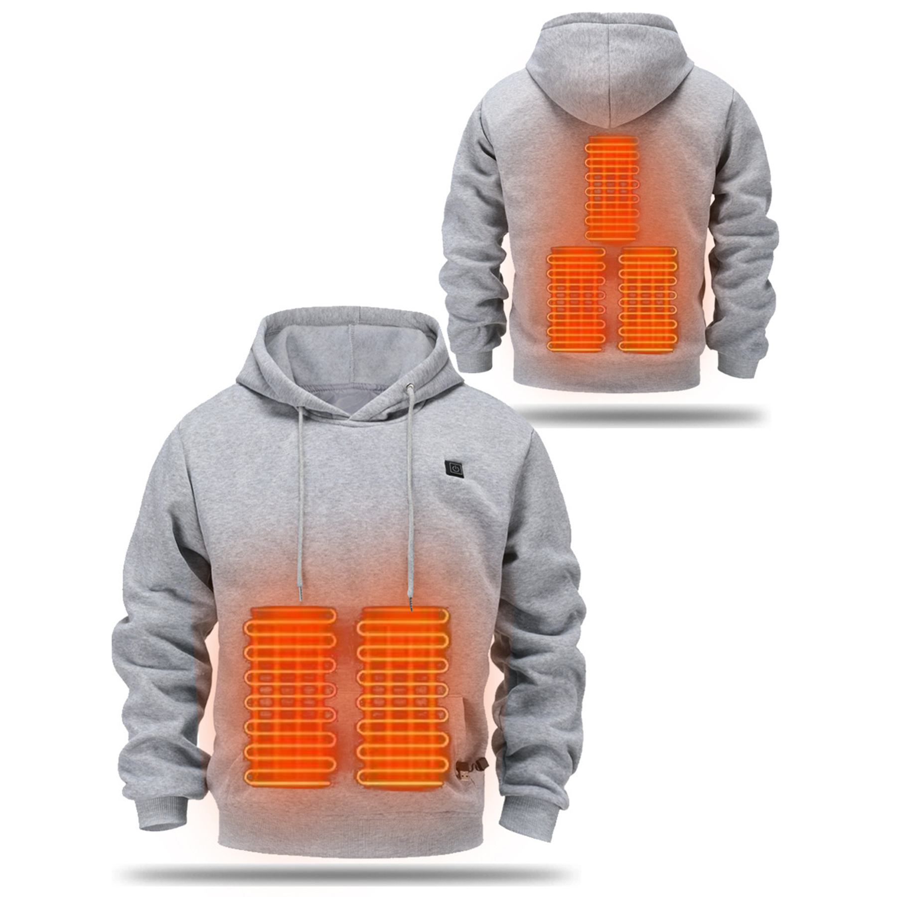 Unisex Heated Hoodie Sweatshirt, custom hoodie or sweatshirt with logo imprint 3