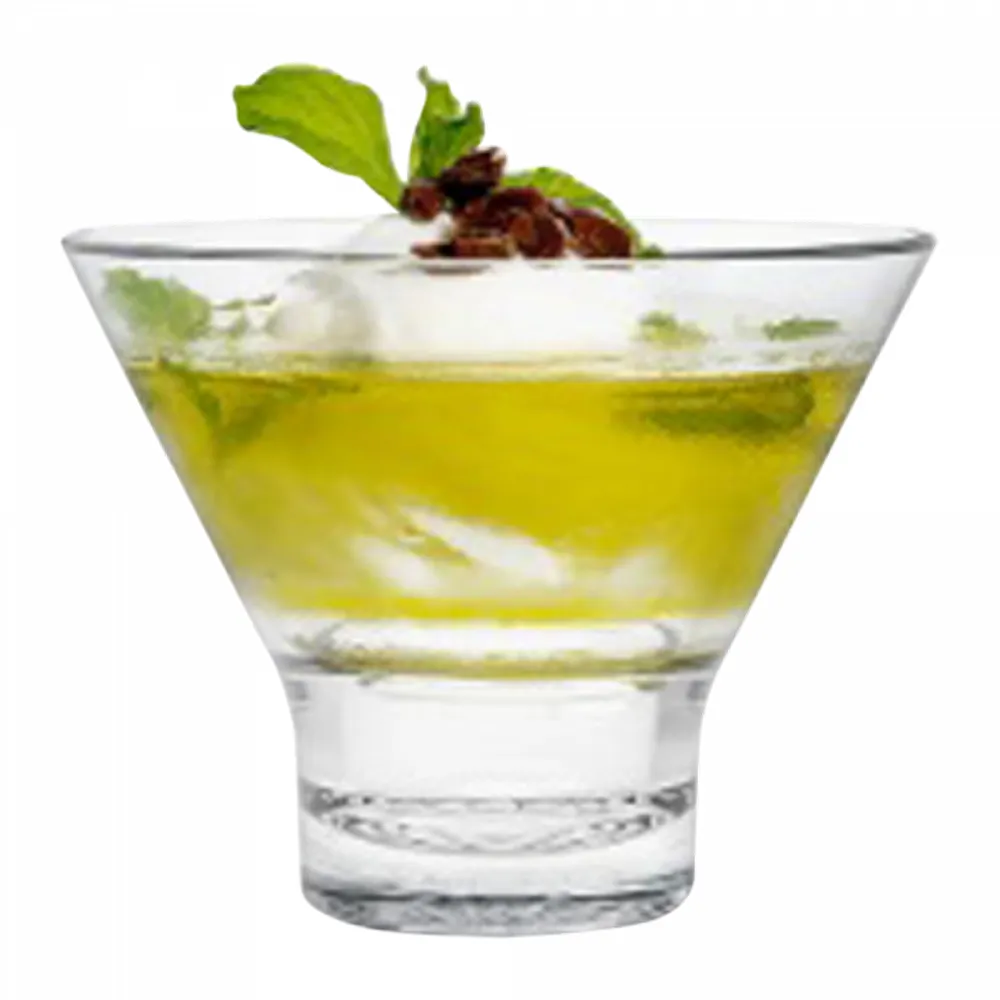 8oz. MS Plastic Stemless Martini Glass 8